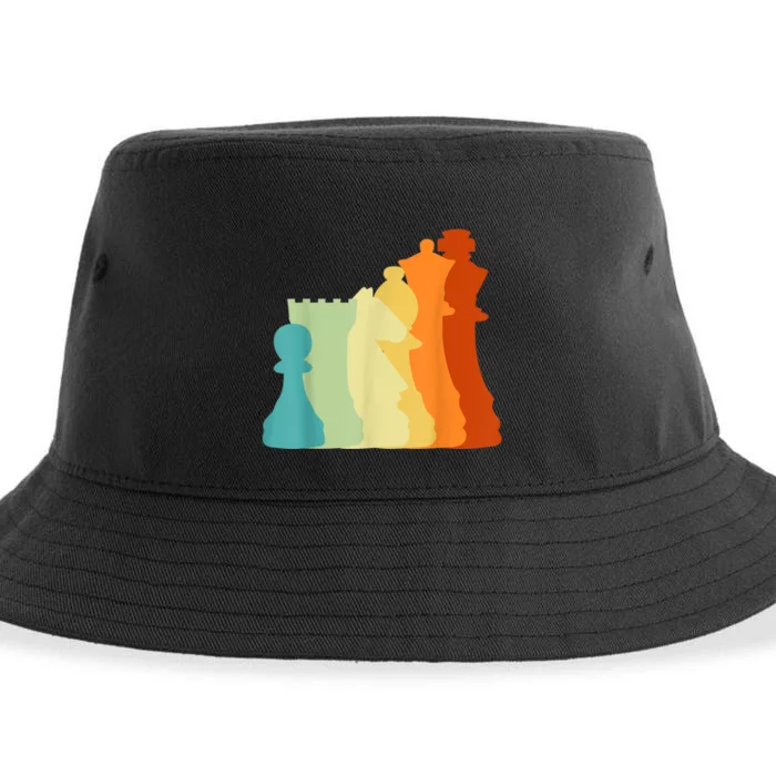 Retro Chess , Chess Player, Chess Sustainable Bucket Hat