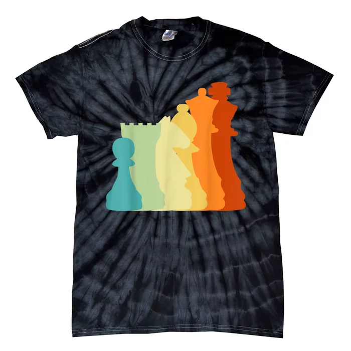 Retro Chess , Chess Player, Chess Tie-Dye T-Shirt