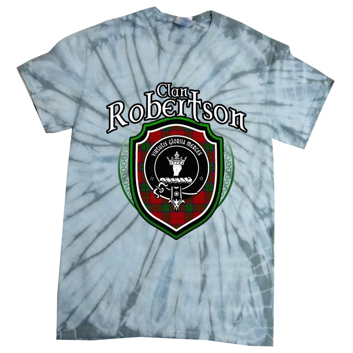 Robertson Clan Crest Scottish Clan Robertson Family Badge Tie-Dye T-Shirt