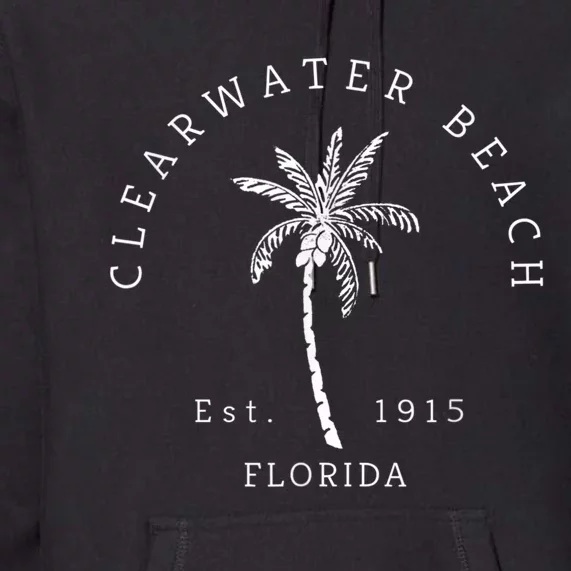 Retro Cool Clearwater Beach Mens Womens Florida Premium Hoodie