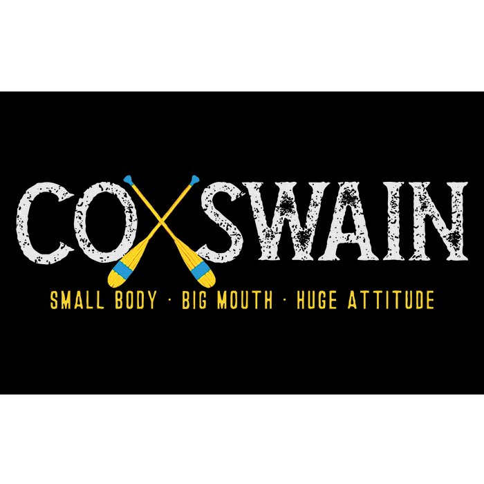 Rowing Crew Coxswain Steersman Small Body Huge Mouth Bumper Sticker