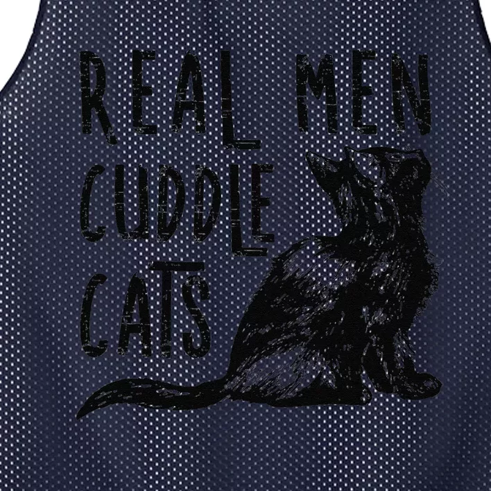 Real Cuddle Cats Funny Cat Lovers Mesh Reversible Basketball Jersey Tank