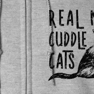 Real Cuddle Cats Funny Cat Lovers Full Zip Hoodie