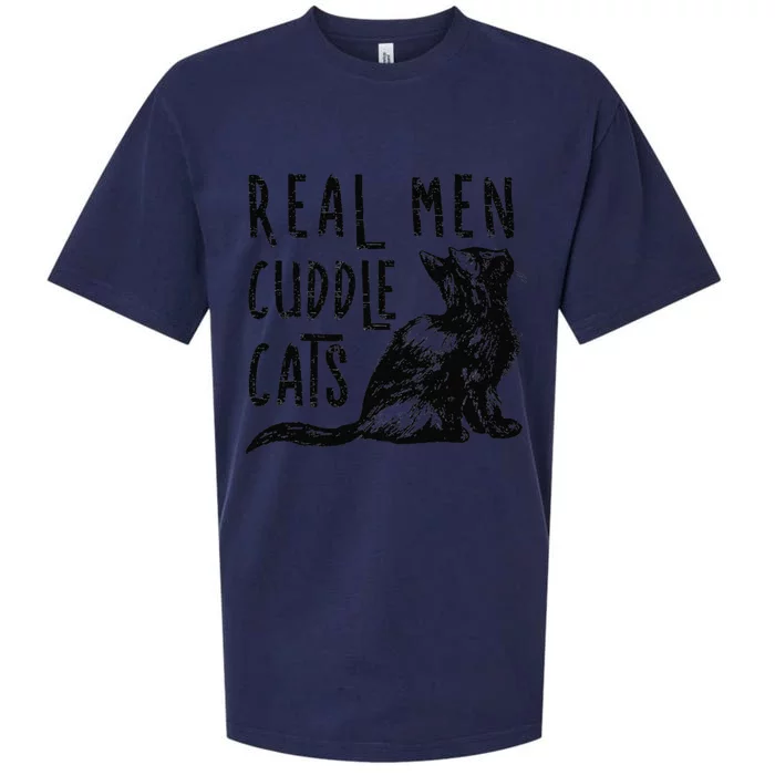 Real Cuddle Cats Funny Cat Lovers Sueded Cloud Jersey T-Shirt