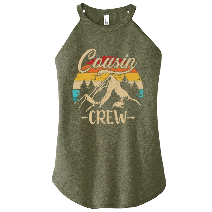 Retro Cousin Crew Camping Outdoor Summer Camp Women’s Perfect Tri Rocker Tank