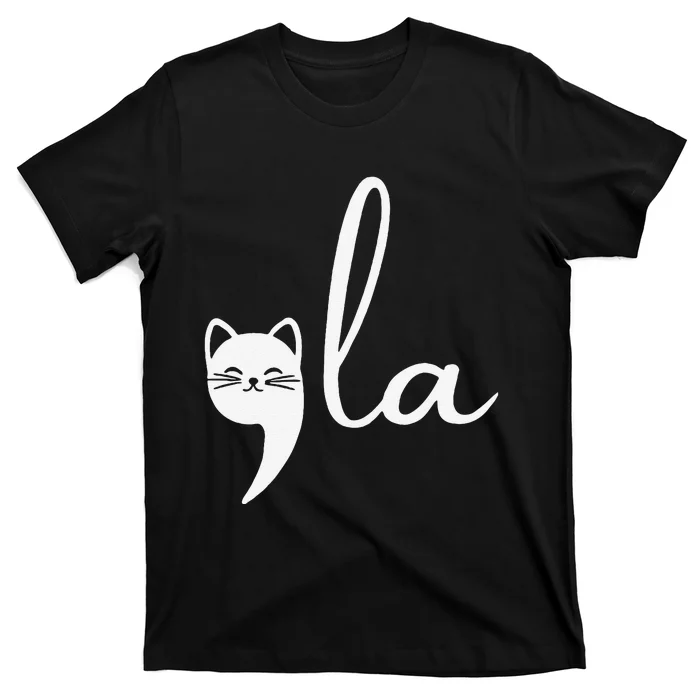 Retro Cat Comma La Kamala Harris For President 2024 Election T-Shirt