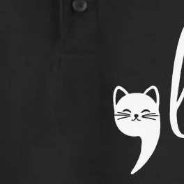 Retro Cat Comma La Kamala Harris For President 2024 Election Dry Zone Grid Performance Polo