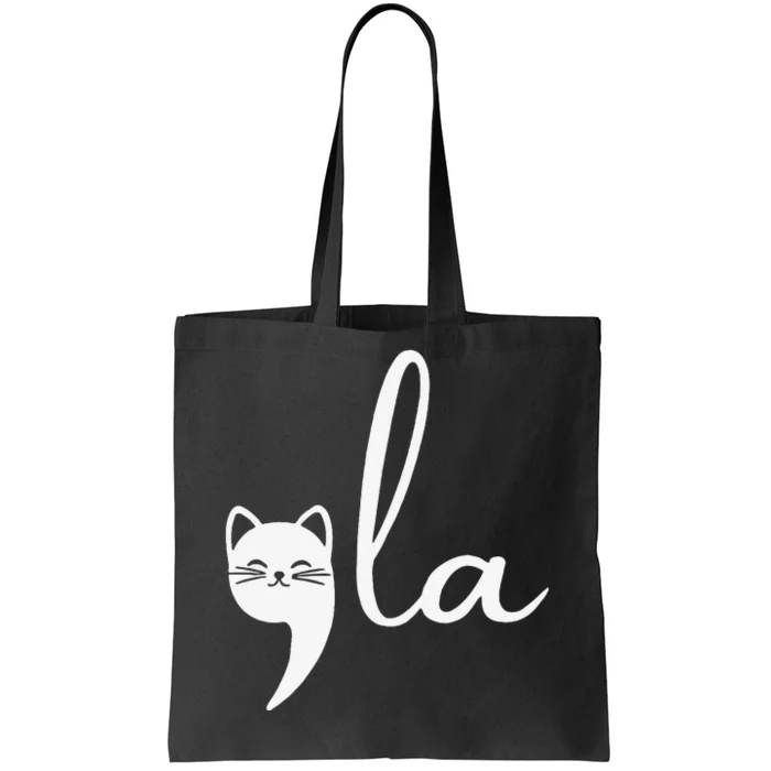 Retro Cat Comma La Kamala Harris For President 2024 Election Tote Bag