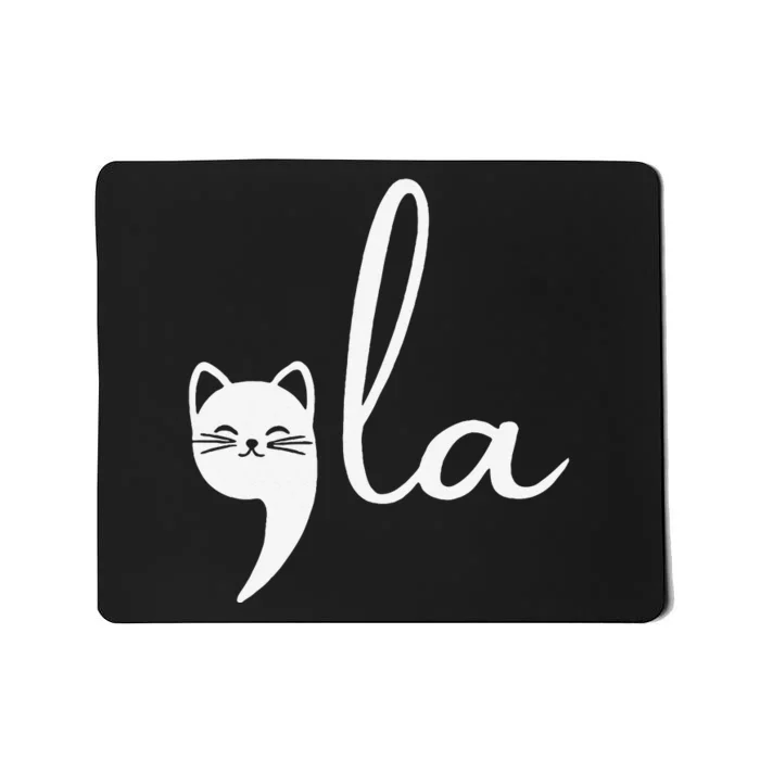 Retro Cat Comma La Kamala Harris For President 2024 Election Mousepad