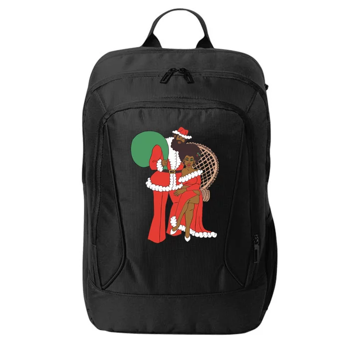 Retro Couple Christmas City Backpack