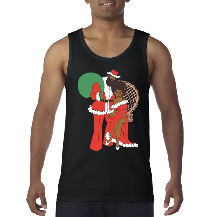 Retro Couple Christmas Tank Top