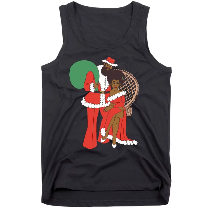 Retro Couple Christmas Tank Top