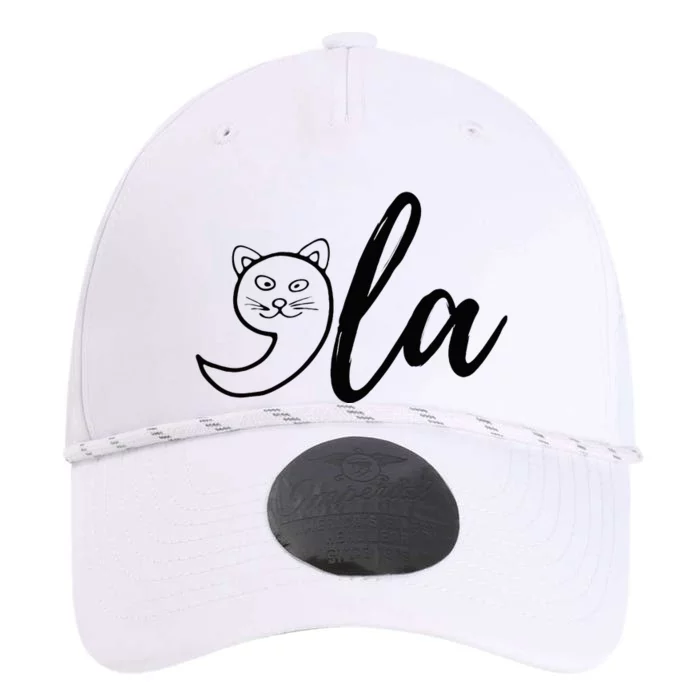 Retro Cat Comma La Kamala Harris For President Funny Cat Performance The Dyno Cap