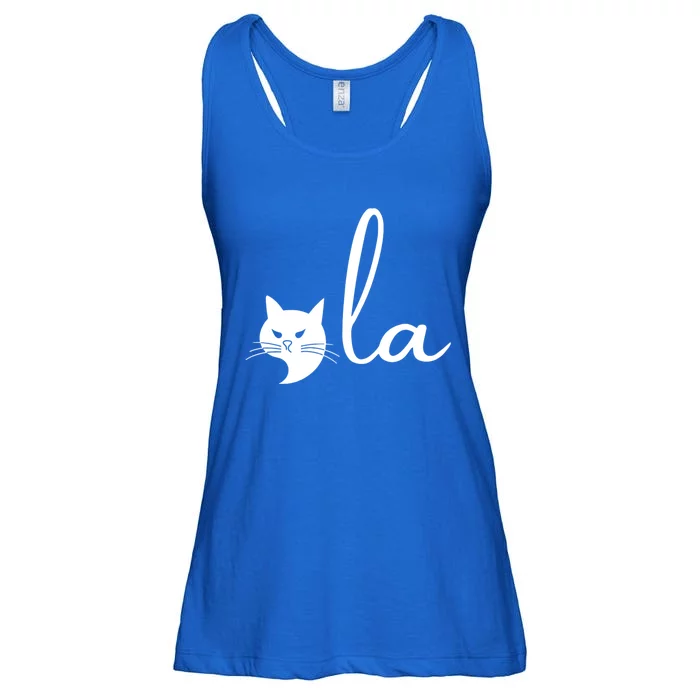 Retro Cat Comma La Kamala Harris For President 2024 Election Ladies Essential Flowy Tank