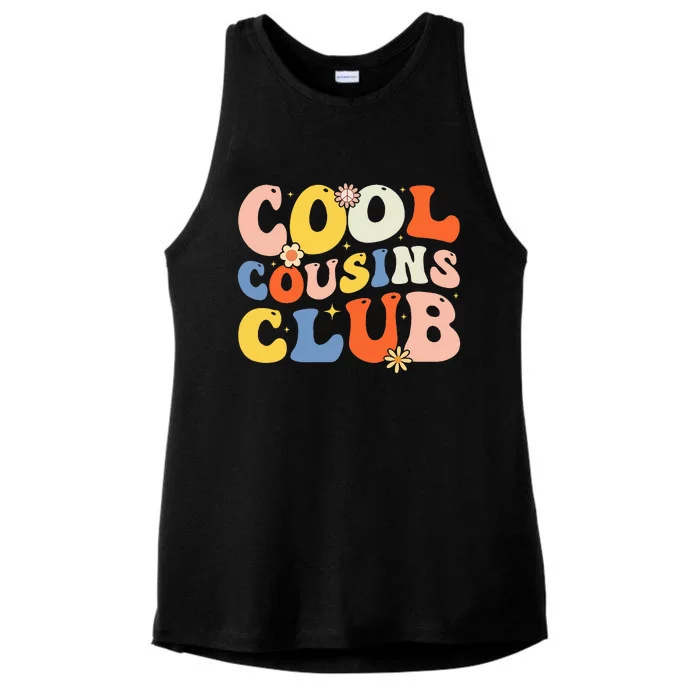 Retro Cool Cousin Club Cousin Squad Crew Matching Family Ladies Tri-Blend Wicking Tank