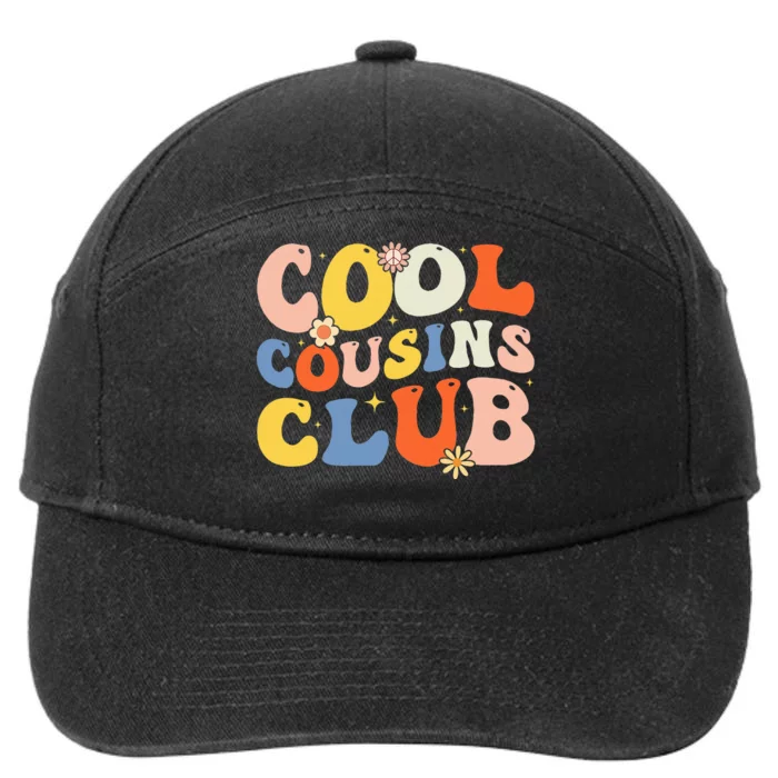 Retro Cool Cousin Club Cousin Squad Crew Matching Family 7-Panel Snapback Hat