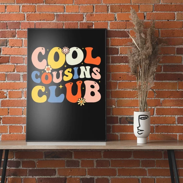 Retro Cool Cousin Club Cousin Squad Crew Matching Family Poster