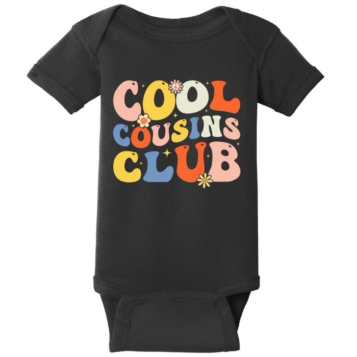 Retro Cool Cousin Club Cousin Squad Crew Matching Family Baby Bodysuit