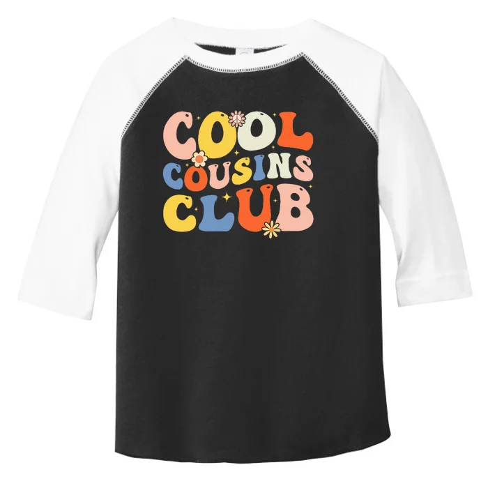 Retro Cool Cousin Club Cousin Squad Crew Matching Family Toddler Fine Jersey T-Shirt