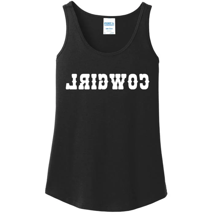 REVERSE Cowgirl Classic Logo Ladies Essential Tank