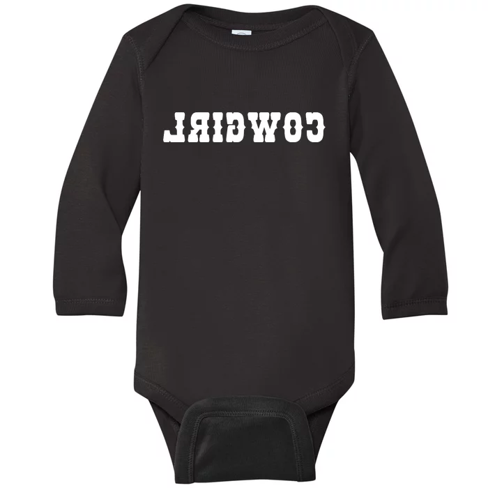 REVERSE Cowgirl Classic Logo Baby Long Sleeve Bodysuit