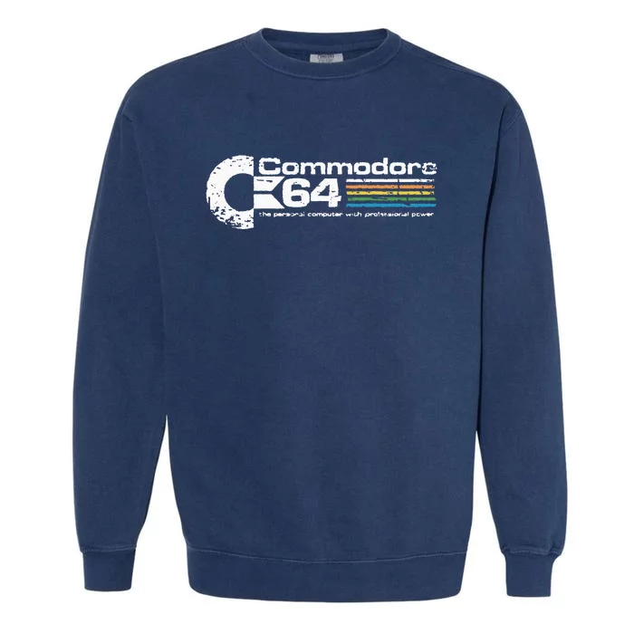 Retro Computer C64 Retro 80s Computer Video Game Vintage Garment-Dyed Sweatshirt