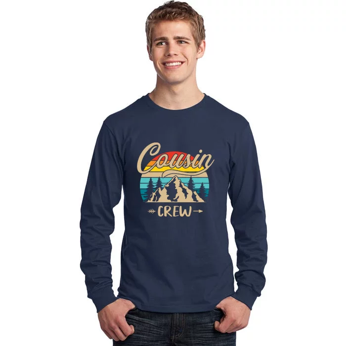 Retro Cousin Crew Camping Outdoor Summer Gift Wilderness Tall Long Sleeve T-Shirt