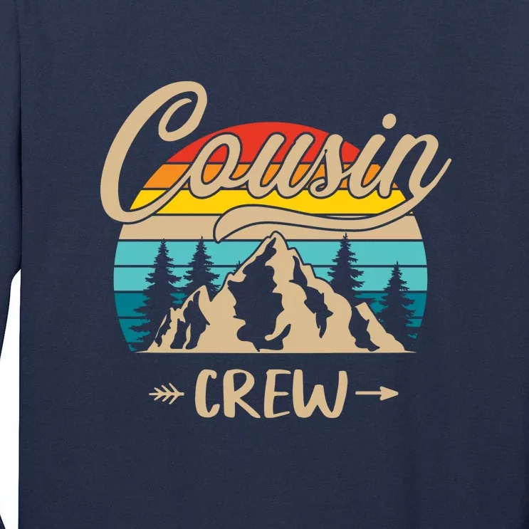 Retro Cousin Crew Camping Outdoor Summer Gift Wilderness Tall Long Sleeve T-Shirt