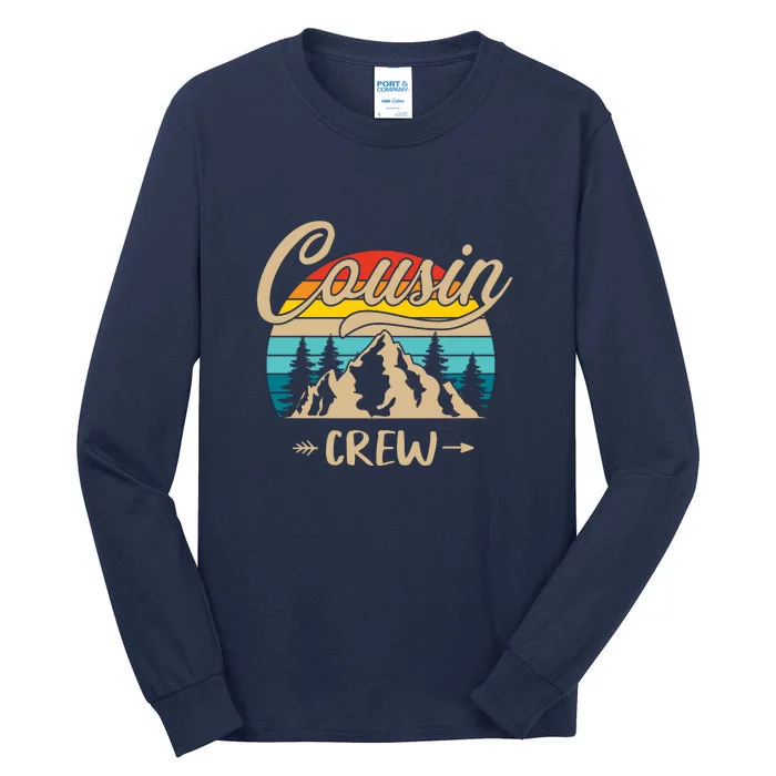 Retro Cousin Crew Camping Outdoor Summer Gift Wilderness Tall Long Sleeve T-Shirt