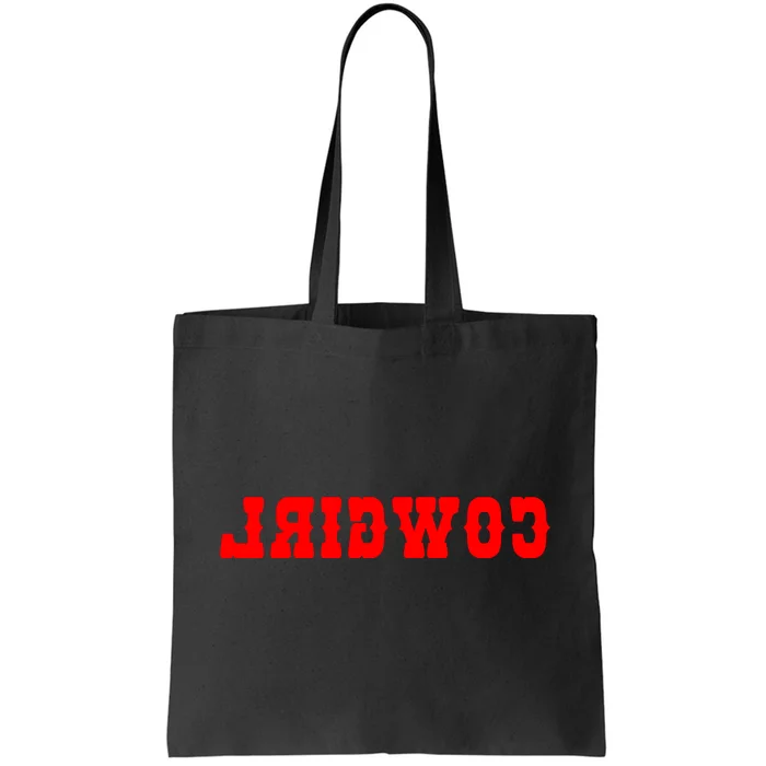 Reverse Cowgirl Classic Red Logo Tote Bag