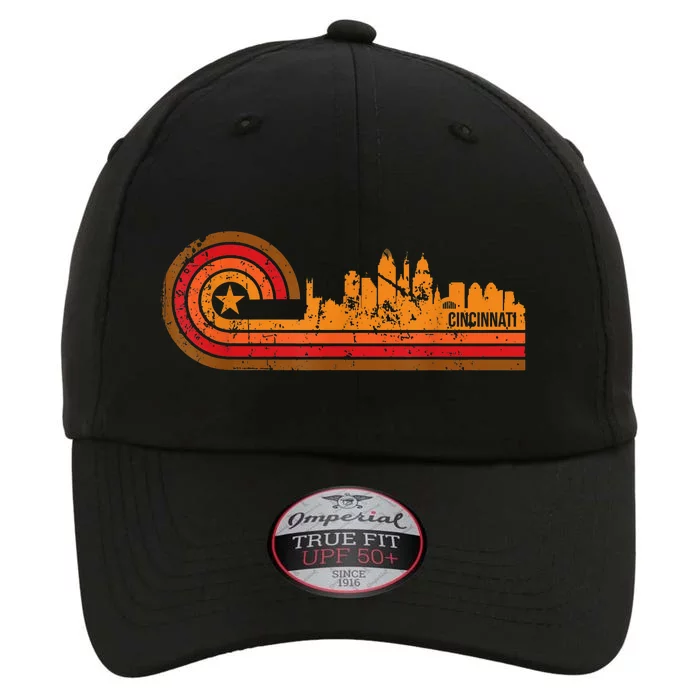 Retro Cincinnati Cityscape Cincinnati Oh Skyline The Original Performance Cap