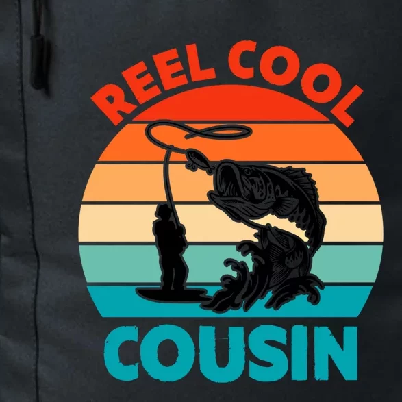 Reel Cool Cousin Fisher Fisher Fathers Day Gift Cute Gift Daily Commute Backpack