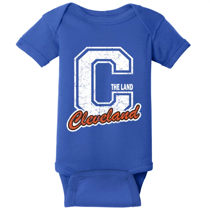 Retro Cleveland Cute Gift For People Who Love Cleveland The Land Gift Baby Bodysuit