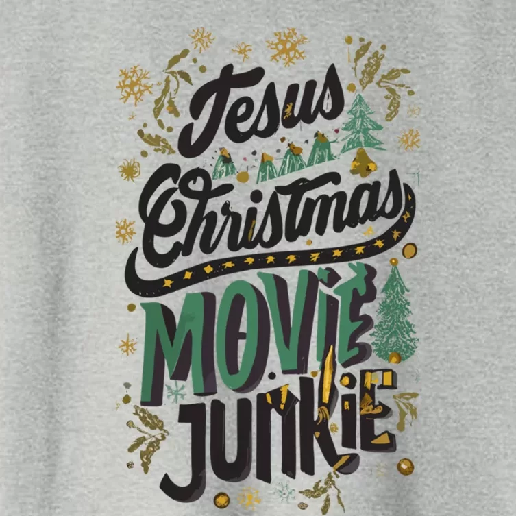 Retro Christian Christmas Means Jesus Matching Family Gift Women's Crop Top Tee