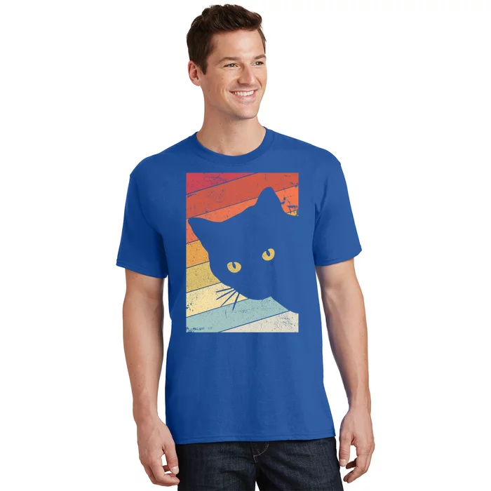 Retro Cat Cool Gift For Kitten Lovers T-Shirt