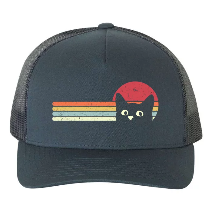 Retro Cat Cool Gift For Kitten Lovers Yupoong Adult 5-Panel Trucker Hat