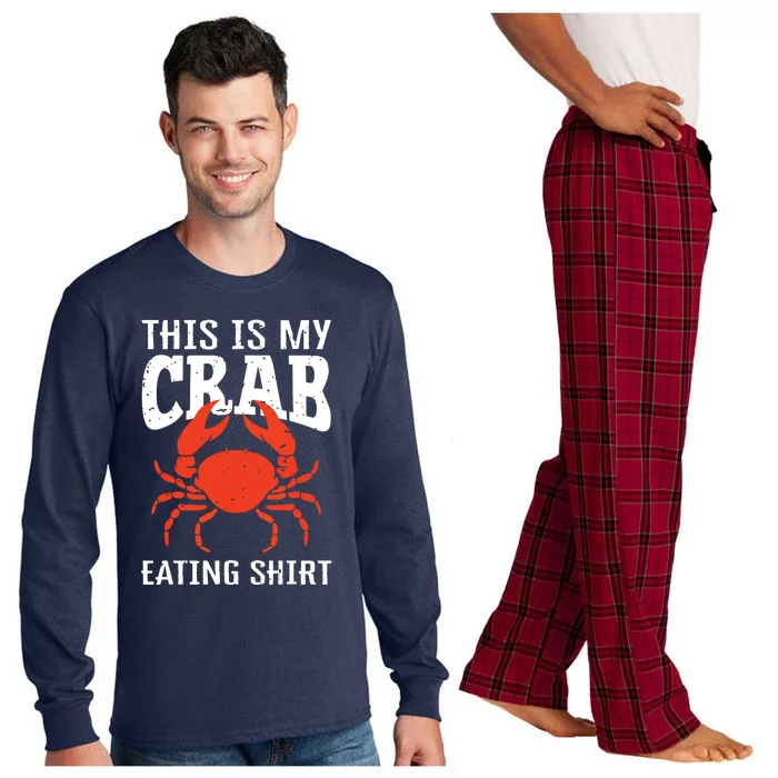 Red Crab, Crab, Crab Lover Long Sleeve Pajama Set