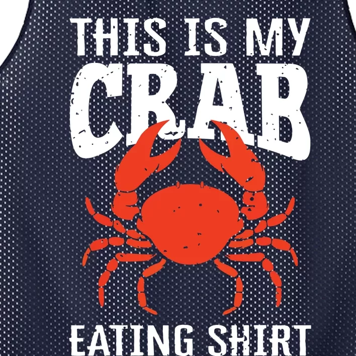 Red Crab, Crab, Crab Lover Mesh Reversible Basketball Jersey Tank