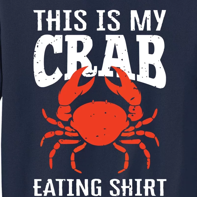 Red Crab, Crab, Crab Lover Tall Sweatshirt