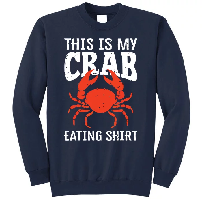 Red Crab, Crab, Crab Lover Tall Sweatshirt