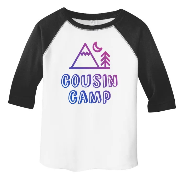 Retro Cousin Camp Grandma Grandpa Sleepaway Outdoor Vacay Meaningful Gift Toddler Fine Jersey T-Shirt