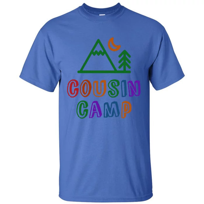 Retro Cousin Camp Grandma Grandpa Sleepaway Outdoor Vacay Funny Gift Tall T-Shirt