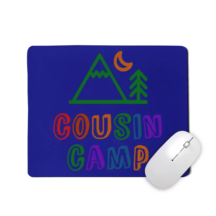 Retro Cousin Camp Grandma Grandpa Sleepaway Outdoor Vacay Funny Gift Mousepad