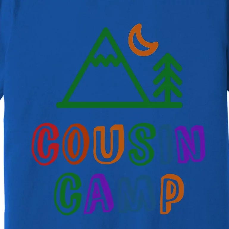 Retro Cousin Camp Grandma Grandpa Sleepaway Outdoor Vacay Funny Gift Premium T-Shirt