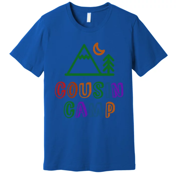 Retro Cousin Camp Grandma Grandpa Sleepaway Outdoor Vacay Funny Gift Premium T-Shirt