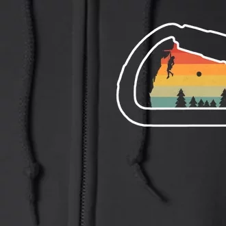 Rock Climbing Clip Full Zip Hoodie