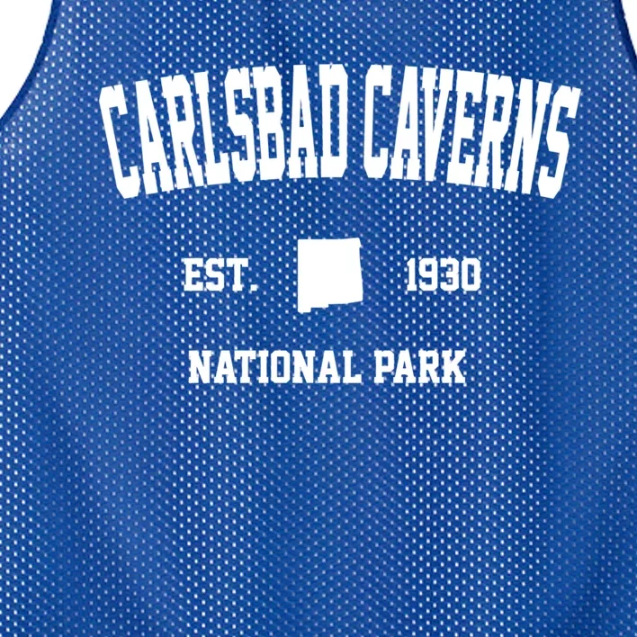 Retro Carlsbad Caverns National Park New Mexico Est 1930 Gift Mesh Reversible Basketball Jersey Tank