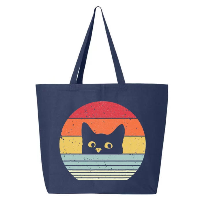 Retro Cat Daddy Vintage Style Cat Kitty Lover 25L Jumbo Tote