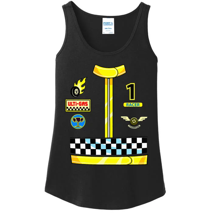 Race Car Driver Costume Birthday Halloween Ladies Essential Tank