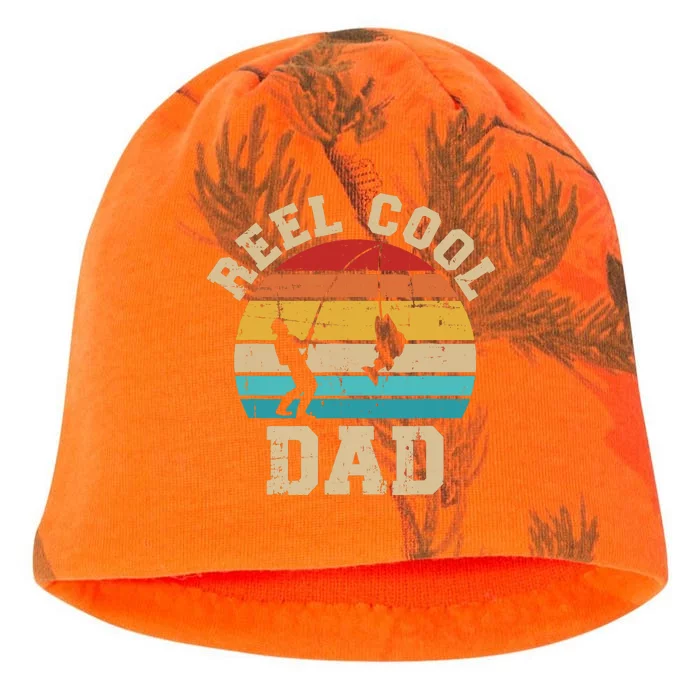 Reel cool dad fishing vintage retro Kati - Camo Knit Beanie